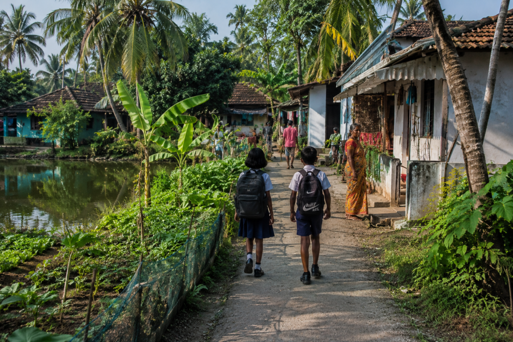 kakdwip Walking Through the Villages