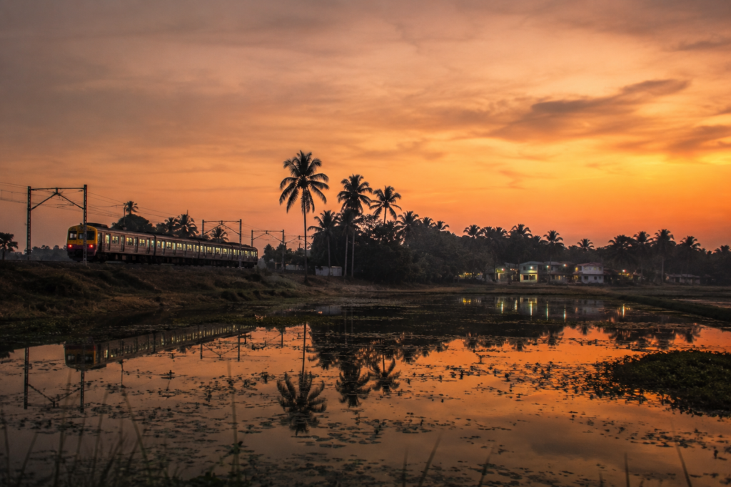 Jaynagar Departure Across the Evening Delta